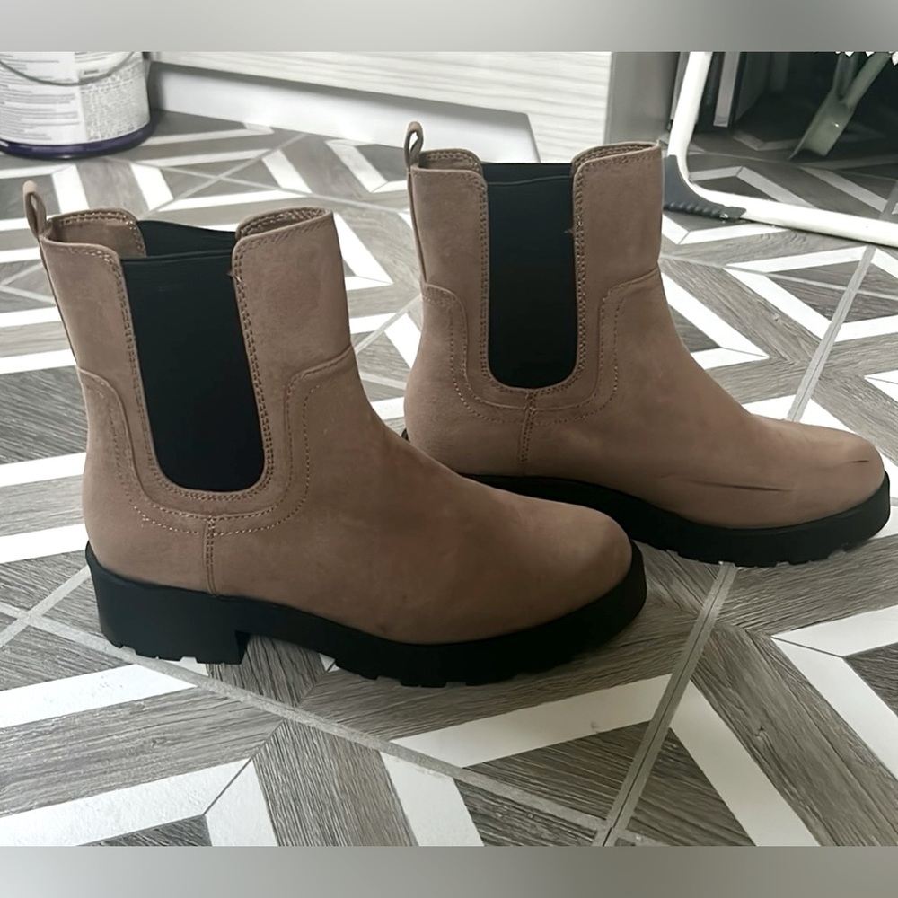 Faux-Suede Chelsea Boots